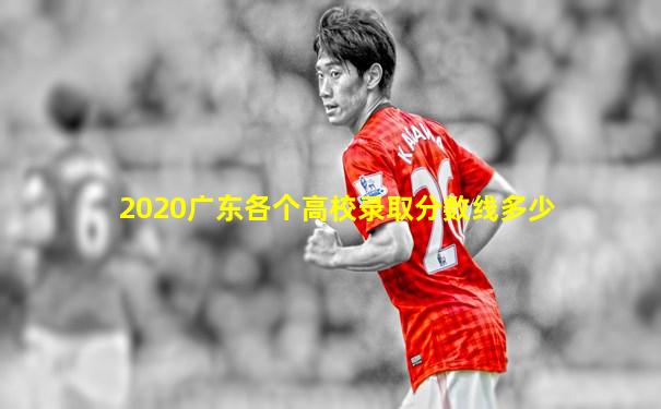2020广东各个高校录取分数线多少
