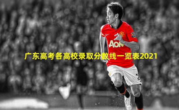广东高考各高校录取分数线一览表2021